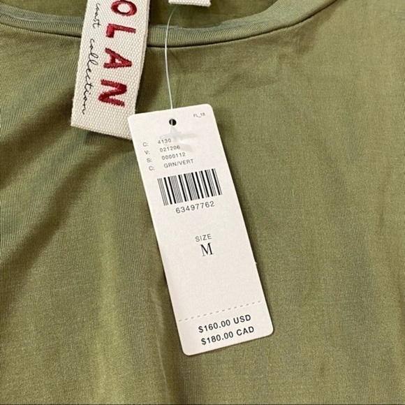 Anthropologie Dolan Collection Belted Mini Shirt Dress Olive Dress Relaxed M - Picture 4 of 13